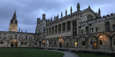 Christ Church Cathedral Oxford at night