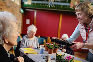 Christine Seth-Smith at a dementia-friendly service