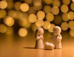 Mary and Joseph - Zechariah and the angel idea image