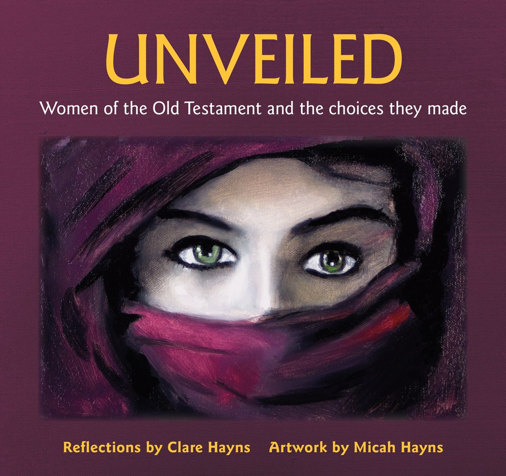 Artwork for the book Unveiled by Clare Hayns