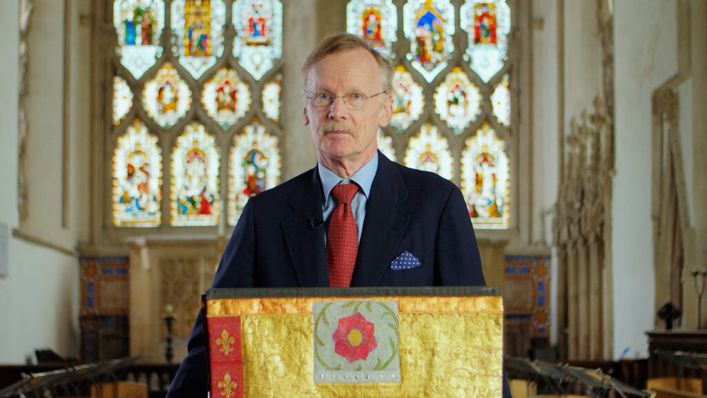 George Lings speaking at the BRF centenary service